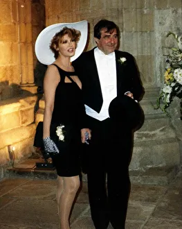 Raquel Welch Actress with Fred Trueman at the wedding of Damon Welch Raquel Welch Actress with Fred Trueman at the wedding of Damon Welch
