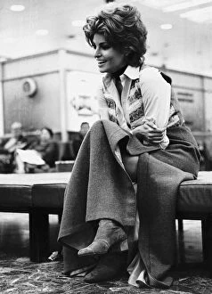 Images Dated 22nd January 1970: Raquel Welch actress at Heathrow Airport -January 1970