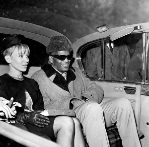 00479 Gallery: Ray Charles blues singer with writer Raina Johnson in 1963