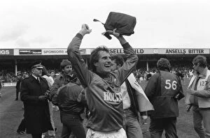 Ray Clemence celebrates after the match. FA Cup semi-final, Tottenham Hostpur vs Watford