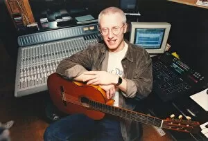 Images Dated 8th January 1996: Ray Laidlaw, drummer of Lindisfarne at the Hi-Level Recording Studio. 08 / 01 / 96