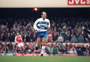 Ray Wilkins Football player for Queens Park Rangers 1990 in a FA Cup match against Ray Wilkins Football player for Queens Park Rangers 1990 in a FA Cup match against