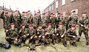 Images Dated 30th August 1991: Ready for action - part of D Company 4 para from Norton get set for today'