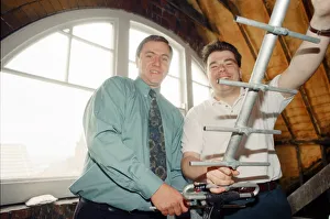 Presenters Gallery: Ready for Transmission John Moore (left) and Geremy Gartland are all set for the start of