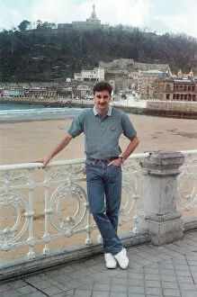 Images Dated 5th March 1990: Real Sociedad footballer John Aldridge in San Sebastian, Spain. 5th March 1990