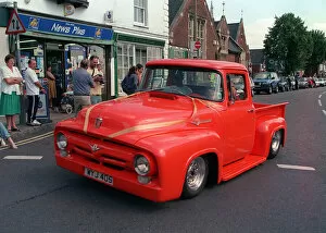 Images Dated 4th October 1999: Red Custom Car Ford F100 Pickup