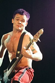 Images Dated 29th August 1994: Red Hot Chili Peppers headline Reading Festival. Flea. 29th August 1994