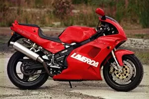Images Dated 18th August 1997: Red Laverda 650 Motorbike August 1997