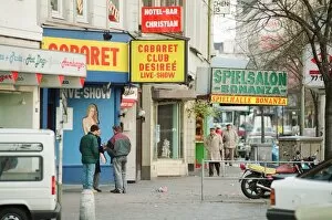 Images Dated 25th November 1989: Red light district in Hamburg, West Germany, also known as The Reeperbahn