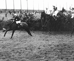 Images Dated 1st April 1973: Red Rum and Brian Fletcher on their way to their first triumph in the Grand National at