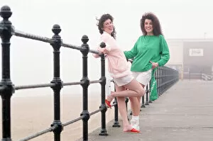 Images Dated 23rd April 1990: Redcar Fashion, Monday 23rd April 1990, Caroline wears a Peach reversible jacket 13