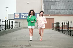 Images Dated 23rd April 1990: Redcar Fashion, Monday 23rd April 1990, Caroline wears a Peach reversible jacket 13