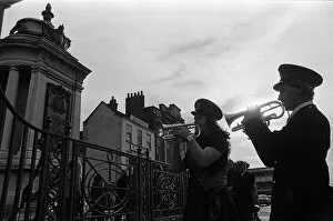 Images Dated 1st November 1974: Remembrance Day service in Stockton-on-Tees. November 1974