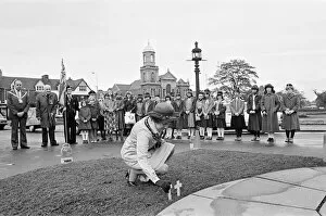 Remembrance Service at the Cenotaph, Middlesbrough, 8th November 1979