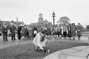 Remembrance Service at the Cenotaph, Middlesbrough, 8th November 1979 Remembrance Service at the Cenotaph, Middlesbrough, 8th November 1979