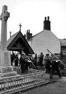 Remembrance Sunday in Abergele, Conwy County Borough, Wales. Abergele parade Remembrance Sunday in Abergele, Conwy County Borough, Wales. Abergele parade