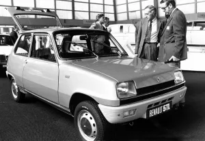 A Renault R5TL on display at the Paris motor show October 1972 transport road cars A Renault R5TL on display at the Paris motor show October 1972 transport road cars