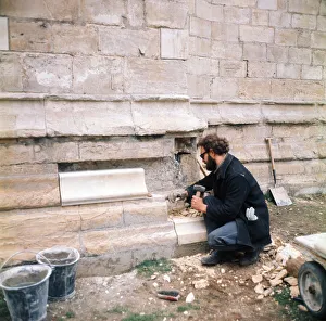 Repairing York Minster, York, Yorkshire. April 1974 Repairing York Minster, York, Yorkshire. April 1974
