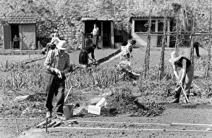 Images Dated 27th April 1975: Residents of Luxembourg City seen here tending their allotments. Luxembourg