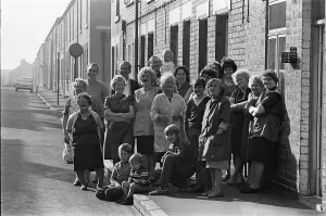 The residents of Main Street Goldthorpe which has been voted nicest street in Britain The residents of Main Street Goldthorpe which has been voted nicest street in Britain