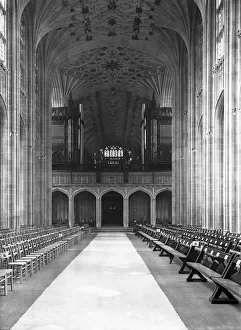 Core13 Gallery: The restoration of St Georges Chapel, Windsor Castle. Circa 1930