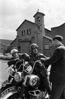 1971 Gallery: The Rev. Les Milner talking with members Raymond Fox (right