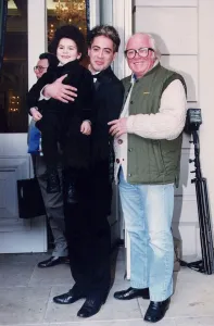 01478 Gallery: Richard Attenborough with Robert Downey Jnr during filming of Charlie Chaplin - February