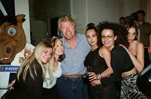 American Collection: Richard Branson June 98 At the Imperial war museum with spice girls look-a-like
