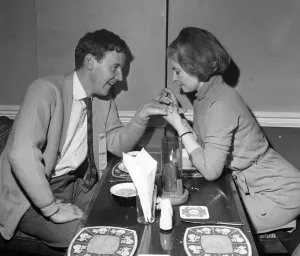 Richard Briers and Prunella Scales stars of the BBC Comedy 'Marriage Lines" Richard Briers and Prunella Scales stars of the BBC Comedy 'Marriage Lines"