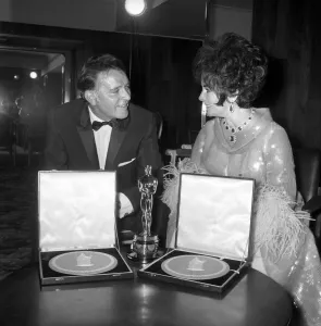 Richard Burton and Elizabeth Taylor seen here at film awards where Mrs Richard Burton and Elizabeth Taylor seen here at film awards where Mrs
