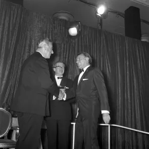 Richard Burton seen here receiving best actor award from Lord Mountbatten. April 1967 Richard Burton seen here receiving best actor award from Lord Mountbatten. April 1967