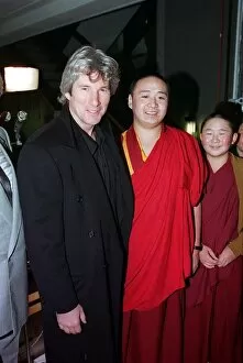 Images Dated 5th January 1994: Richard Gere actor Buddist Monks Harrods sale