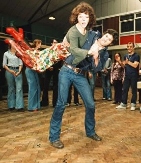 Images Dated 24th May 1973: Richard Gere as Danny Zuko seen here with Stacey Gregg in rehearsal with the rest of
