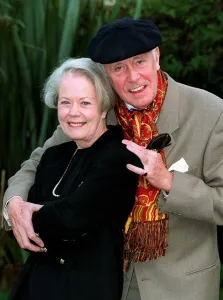 Richard Wilson Actor with Annette Crosbie Actress from the Programme One Foot In The Richard Wilson Actor with Annette Crosbie Actress from the Programme One Foot In The