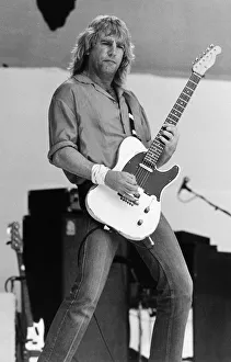 Rick Parfitt of Status Quo at Live Aid Concert 1985 Wembley Stadium Rick Parfitt of Status Quo at Live Aid Concert 1985 Wembley Stadium
