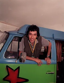 Rick Witter lead singer of Shed Seven at T in the Park hanging out of a van July 1999 Rick Witter lead singer of Shed Seven at T in the Park hanging out of a van July 1999