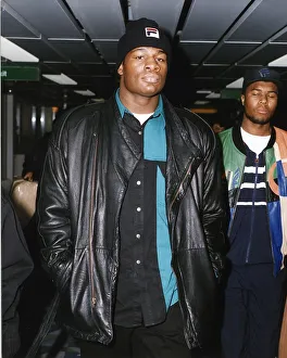 Riddick Bowe Heavywieght Boxer arriving at Heathrow Airport from Rome Riddick Bowe Heavywieght Boxer arriving at Heathrow Airport from Rome