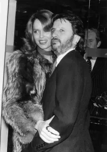 Images Dated 5th November 1987: Ringo Starr arriving for the birthday party of actress Elizabeth Taylor with wife Barbara