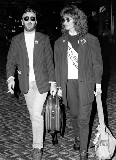 Ringo Starr and his wife Barbara left Heathrow Airport yesterday Ringo Starr and his wife Barbara left Heathrow Airport yesterday