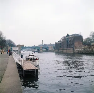 The River Ouse, York, North Yorkshire. April 1974 The River Ouse, York, North Yorkshire. April 1974