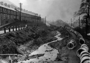 Road improvement Cwmcarn and Abercarn will mean enclosing the canal between the two Road improvement Cwmcarn and Abercarn will mean enclosing the canal between the two