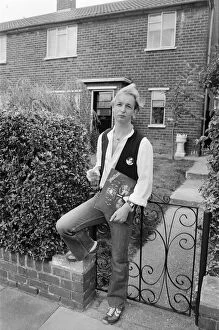Images Dated 23rd July 1979: Rob Halford, member of heavy metal rock group Judas Priest, pictured at home