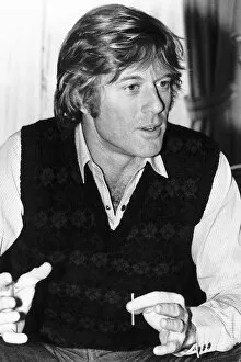 Images Dated 11th March 1980: Robert Redford Actor talking - March 1980. DBASE MSI