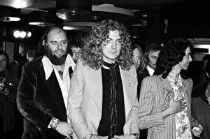 Rock band Led Zeppelin at the UK premier of the concert film '