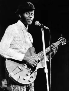 Rock n Roll star Chuck Berry performing at Newcastle City Hall. February 1973 Rock n Roll star Chuck Berry performing at Newcastle City Hall. February 1973