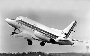 Images Dated 8th September 1978: The Rockwell Sabreliner jet aircraft taking off during the 1978 Farnborough Airshow