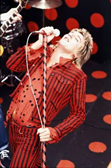 Rod Stewart and his band during rehearsals for his 1980 European tour Rod Stewart and his band during rehearsals for his 1980 European tour