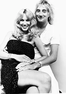 00054 Gallery: Rod Stewart Rock Singer Songwriter with his wife Alana Stewart dabse