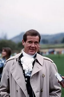 Roger Moore Actor at Inveraray Castle at Argyll, Scotland November 1989