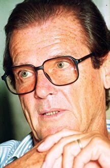 Images Dated 5th September 1991: Roger Moore Actor pictured after his tour of South America as UNICEF Ambassador